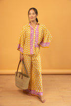 Athen Pants Yellow Lilac Mystic