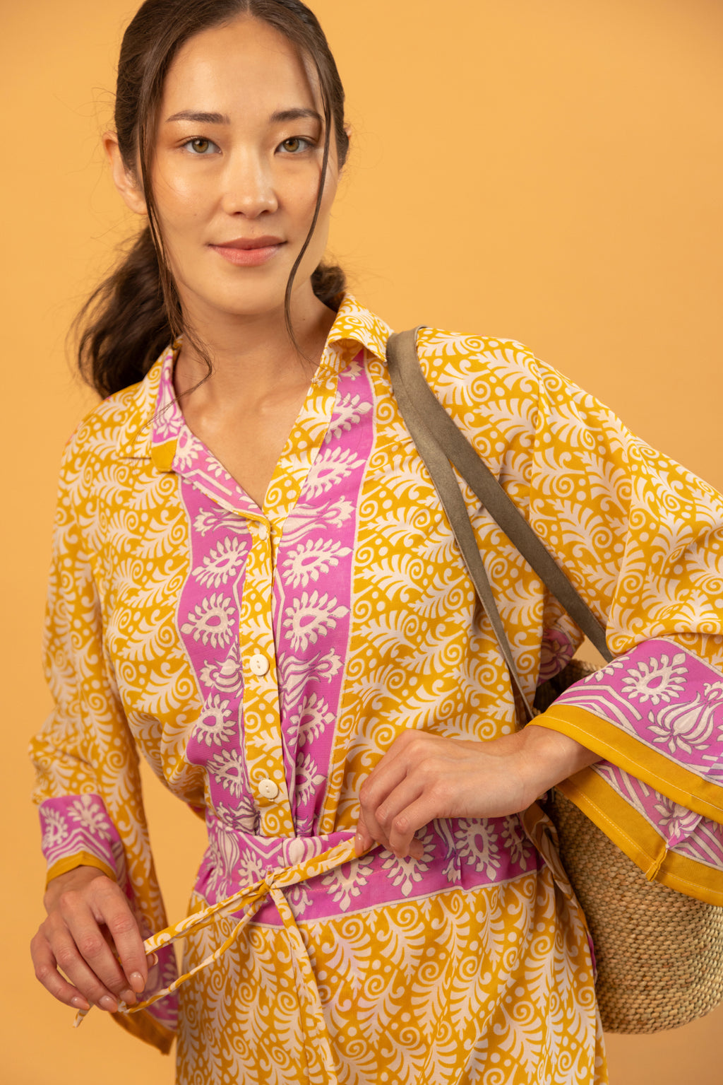 Mirissa Shorts Yellow Lilac Mystic