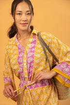 Mirissa Shorts Yellow Lilac Mystic