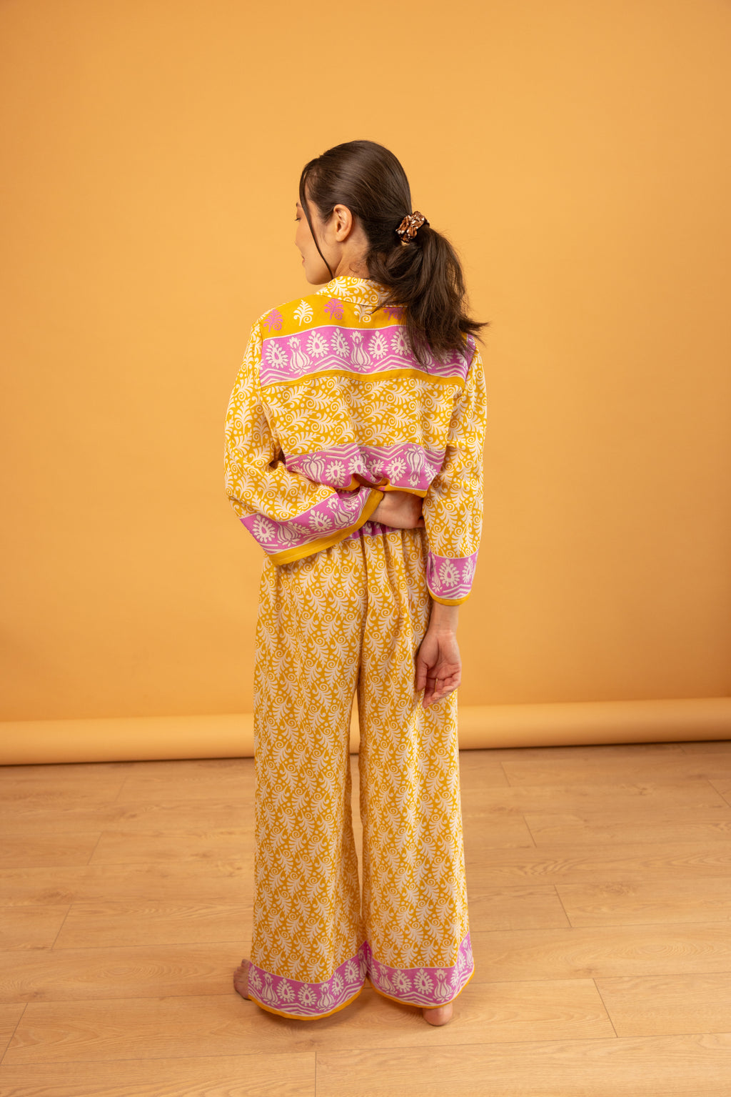 Athen Pants Yellow Lilac Mystic