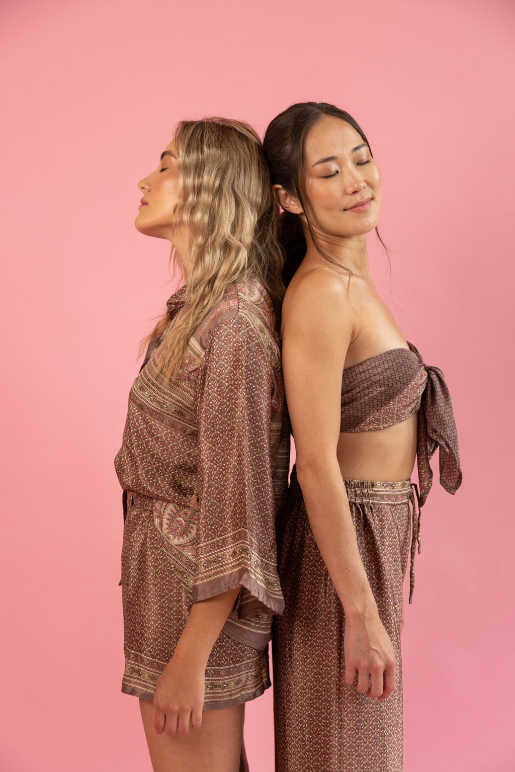 Mirissa Silk Shorts Rose Dust Majestic