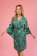Byron Kimono Dress Funky Green