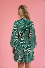 Byron Kimono Dress Funky Green