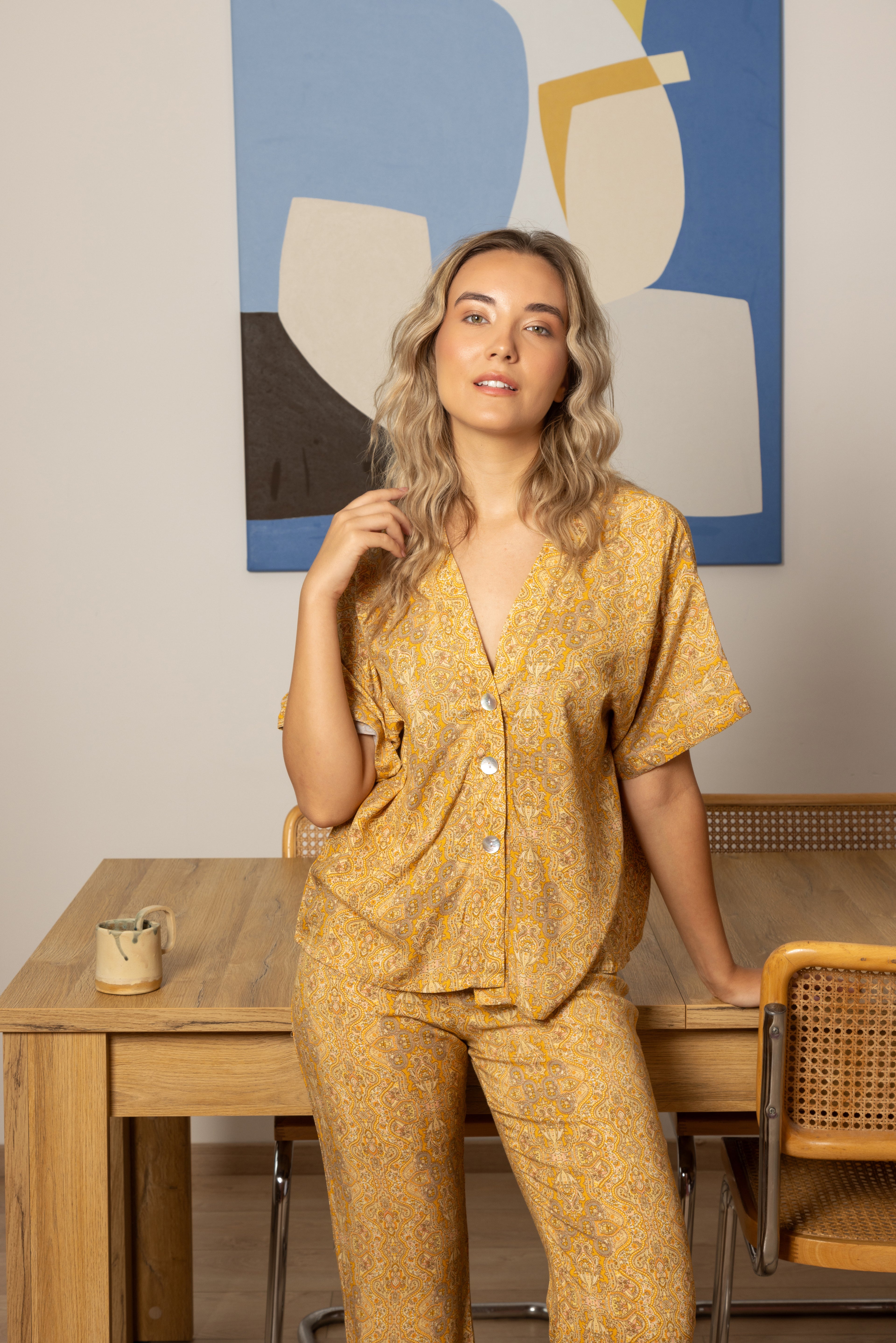 Majorca Pants Royal Yellow