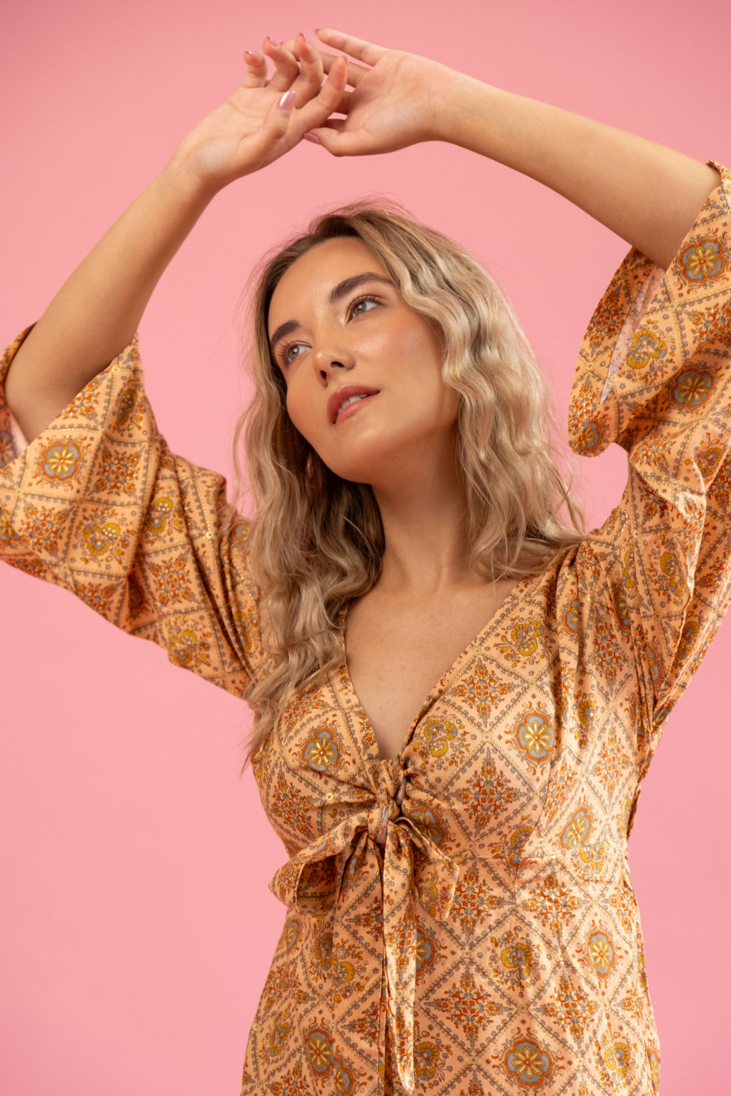 Bombay Dress Golden Tile