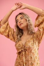 Bombay Dress Golden Tile