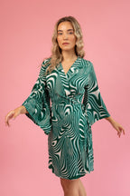 Byron Kimono Dress Funky Green