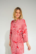 Byron Kimono Dress Funky Red