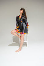 Byron Kimono Dress Japanese Pink Flowers