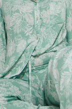 Athen Pants Mint Flowers