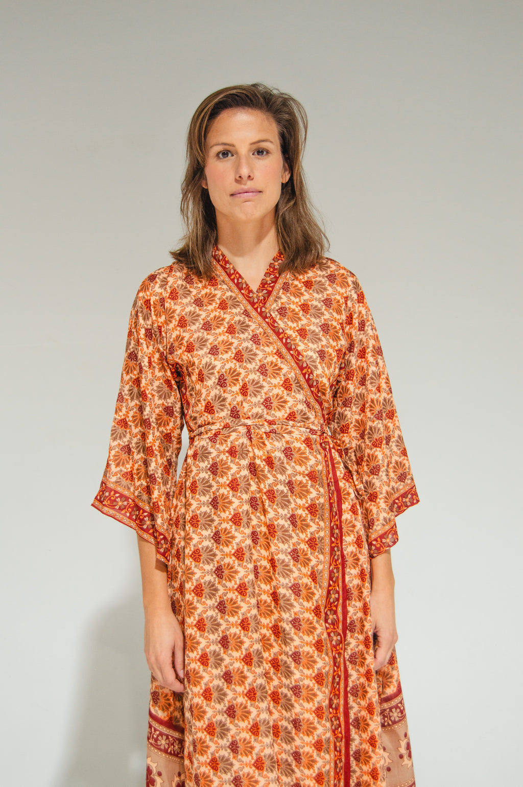 Byron Kimono Dress Rusty Mystic