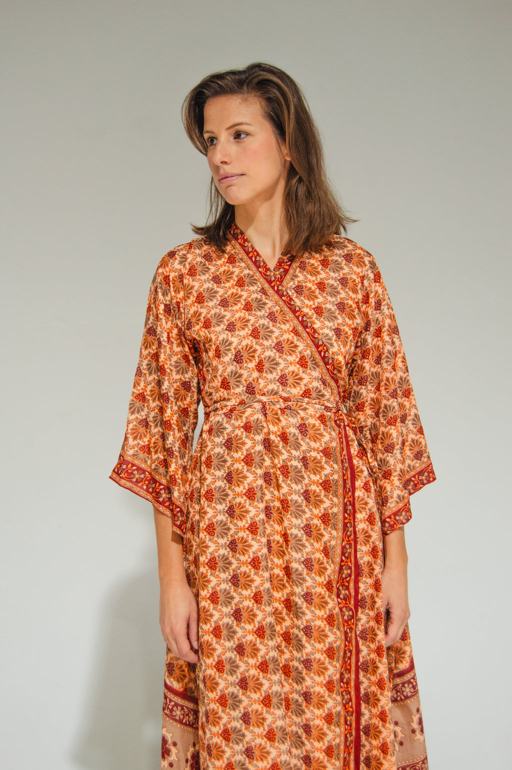 Byron Kimono Dress Rusty Mystic