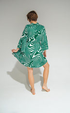Byron Kimono Dress Funky Green