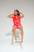 Mirissa Silk Shorts Pink