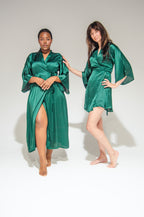 Byron Kimono Dress Dark Green