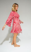 Byron Kimono Dress Funky Red