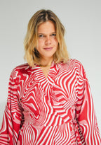 Byron Kimono Dress Funky Red