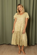 Malaga Dress Golden Sage