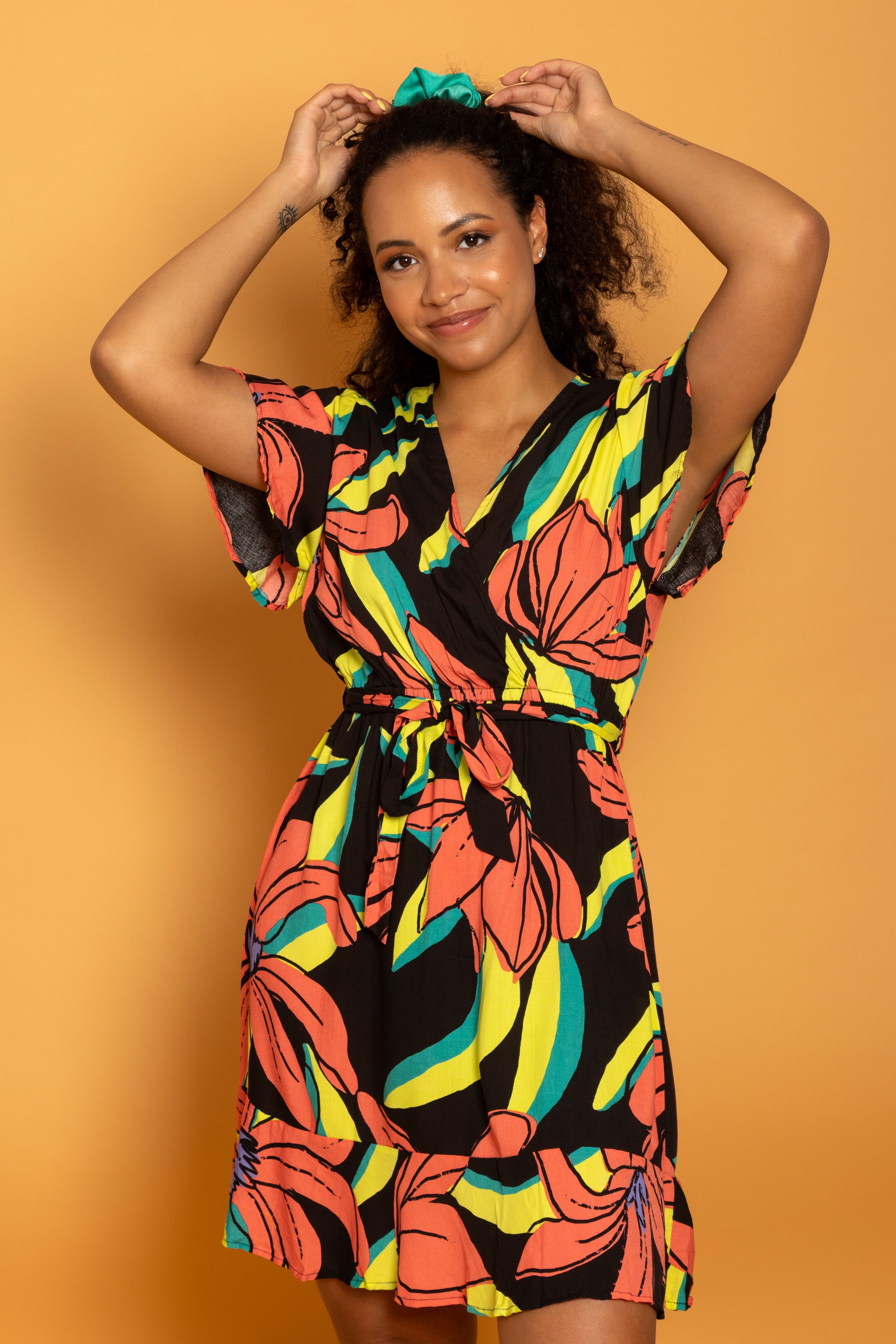 Marbella Dress Midnight Tropics