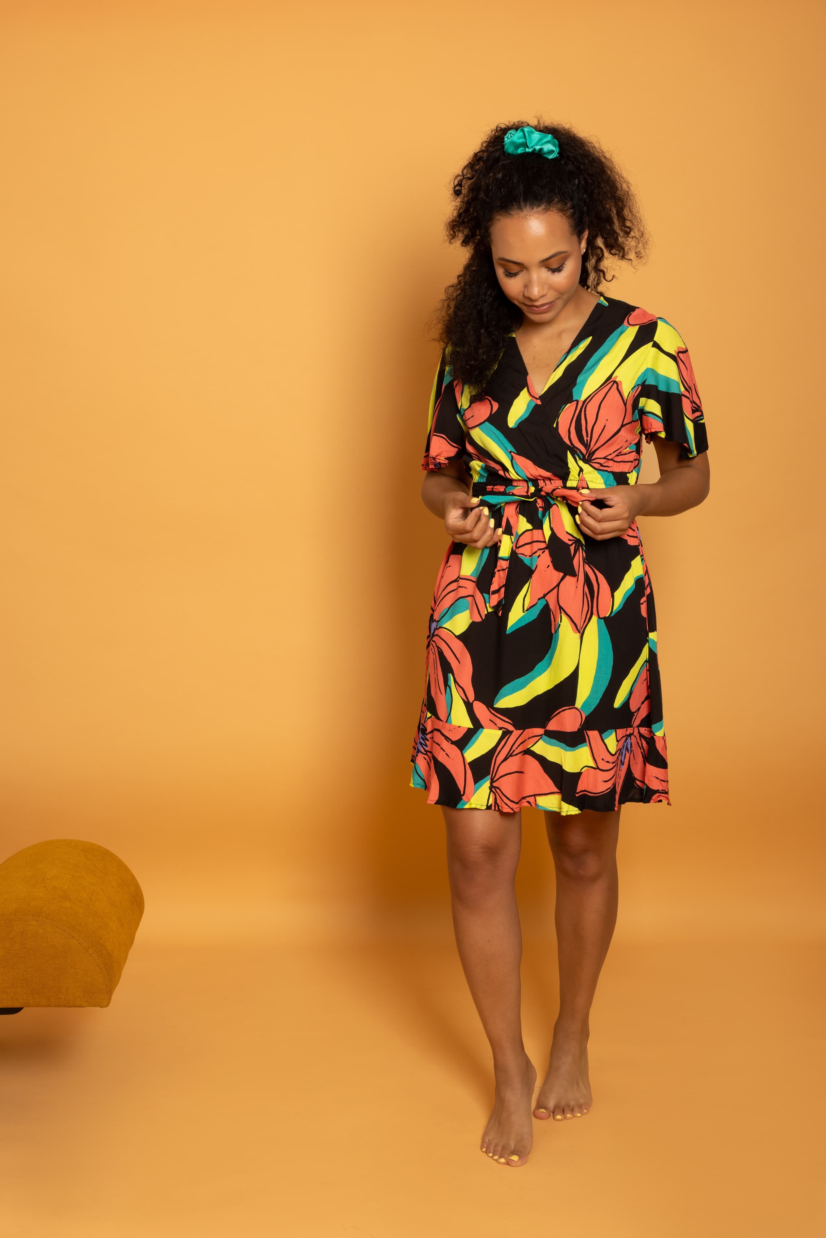 Marbella Dress Midnight Tropics