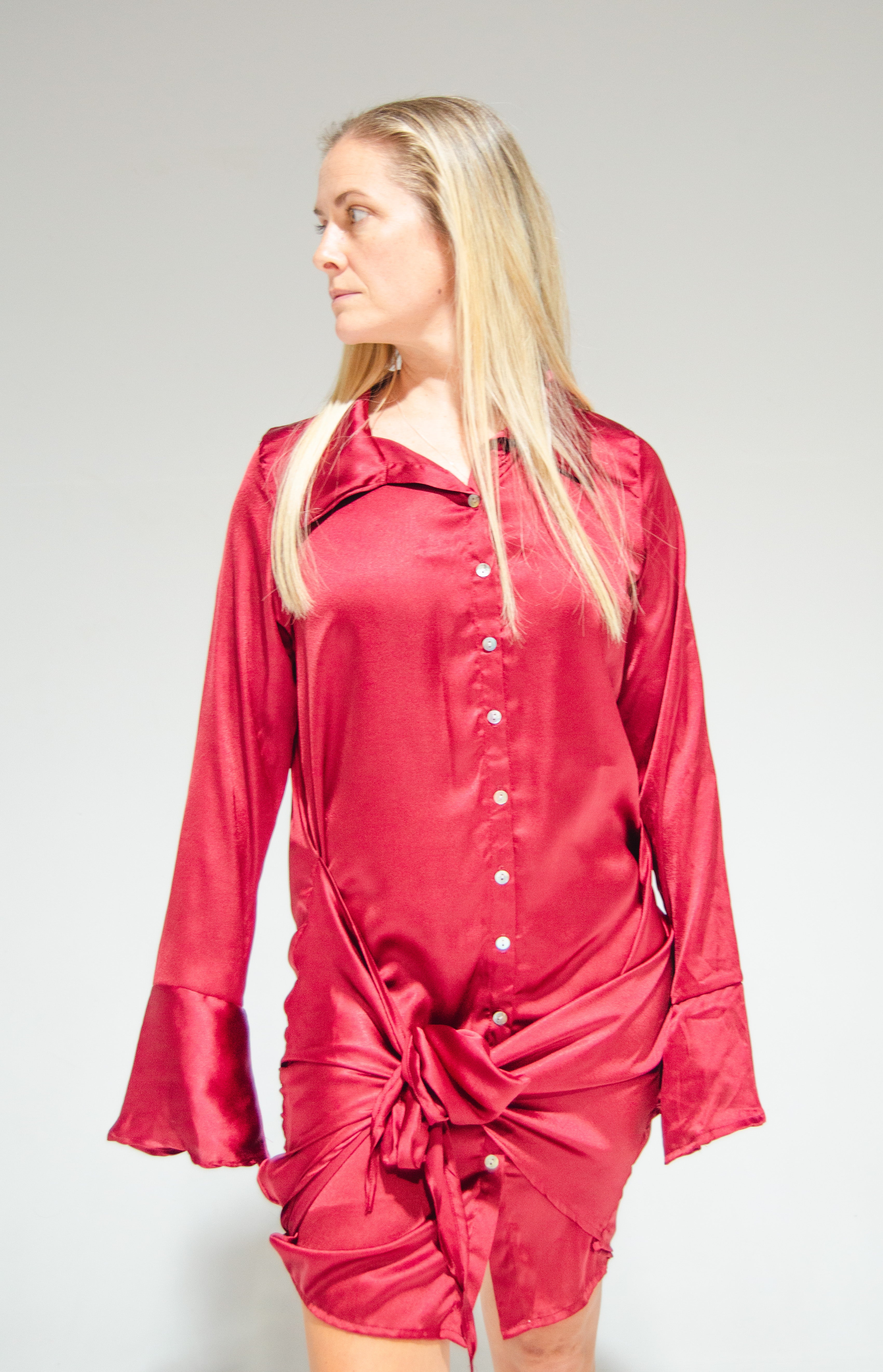 Mykonos Dress Bordeaux